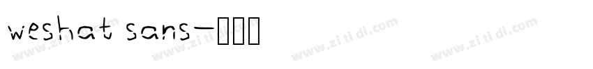 weshat sans字体转换 weshat sans字体转换